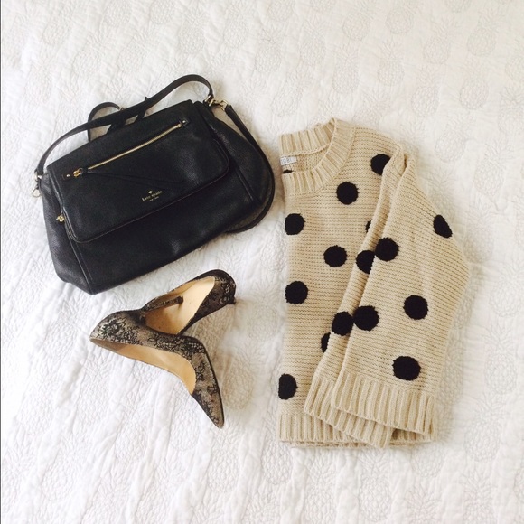 Polka Dot Knit Sweater