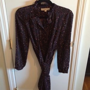 Plum shirt dress - size 6P Loft