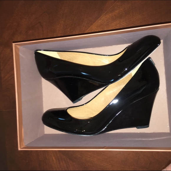Coach Rileigh Patent Leather Wedge