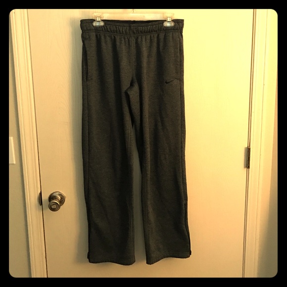 Grayish-blue thermafit nikes