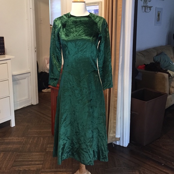 Vintage handmade velvet dress