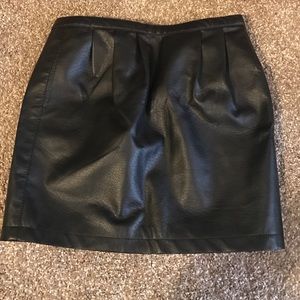BCBG faux leather skirt- Size S