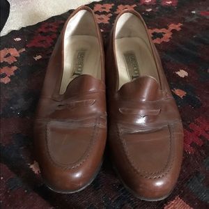Nun Brush Brass Boot Brown Dress Shoes Size 8.5
