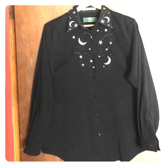 Orvis NWOT Women's Velvet Embellished Shirt