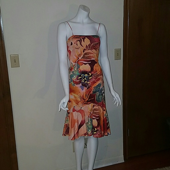 Cache knee length floral dress.
