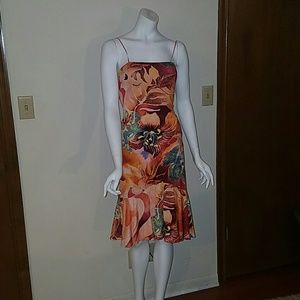 Cache knee length floral dress.