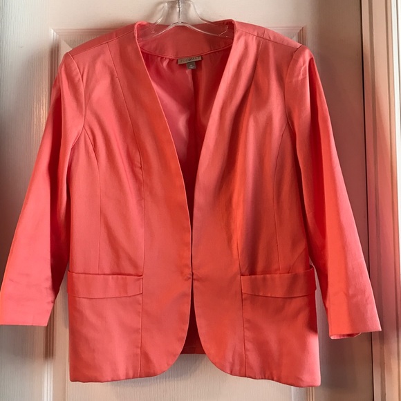 Coral women's suit jacket.