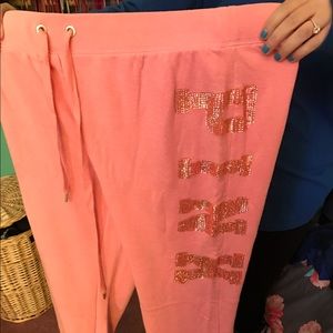 Pink sweatpants-FLARE