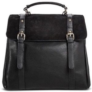 Leather & Suede Look Backpack by Street Level