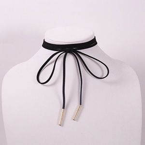 Suede Black choker