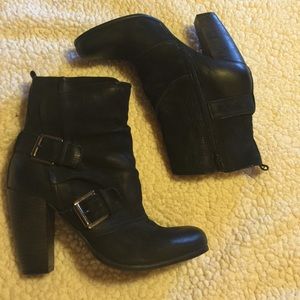 Boutique 9 Leather Boots Sz 10 4 inch Heel