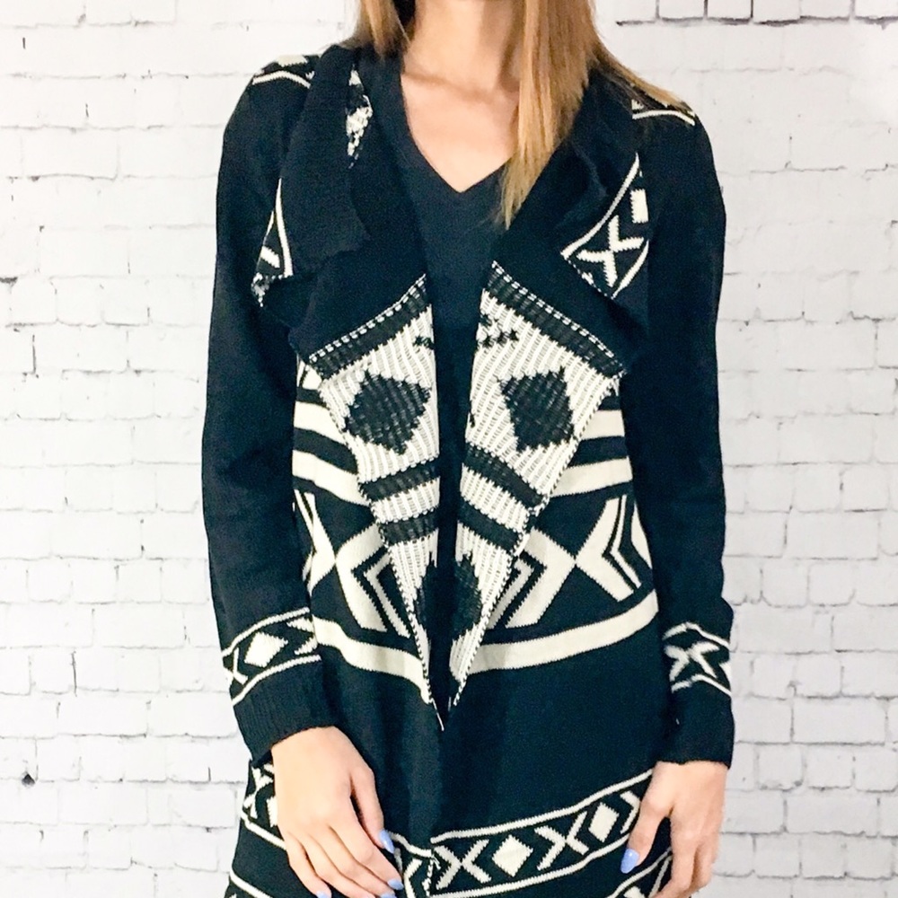 Aztec Open Duster Cardigan - Picture 4 of 4