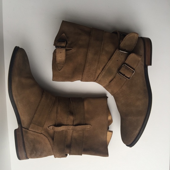 Free People Sunbelt Light Brown Suede Ankle Boot