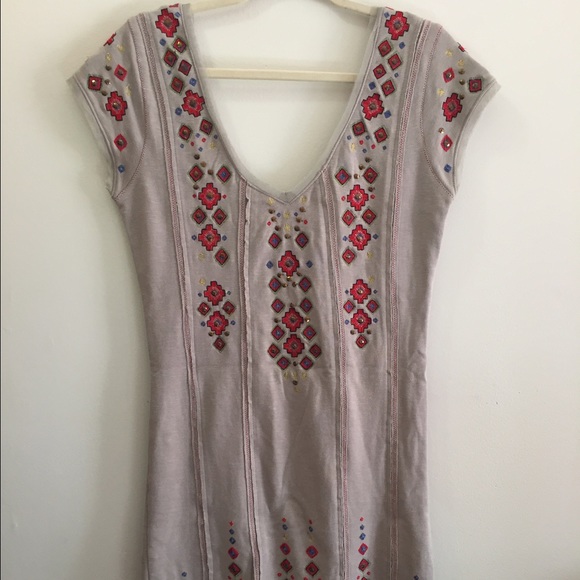 FREE PEOPLE mirror embroidered bodycon dress - Picture 2 of 2