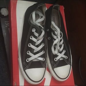 Pair of black and white converse all star