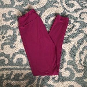LuLaRoe OS Pink Leggings