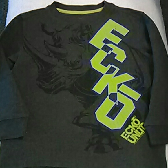 Boys Ecko Red Thermal Shirt