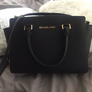 Michael Kota Selma Medium Black Satchel