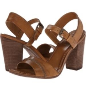 Frye Vintage Portia Seamed Peep-Toe Pumps sandals