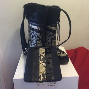 Coach Crossbody Bag and Boots Combo!
