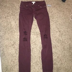 Size 3 maroon jeans