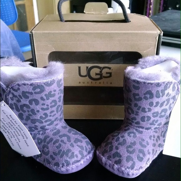 Purple and leopard print uggs