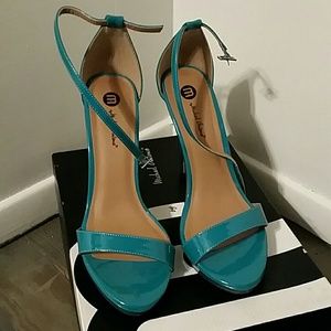 Aqua Teal Strappy Sandal