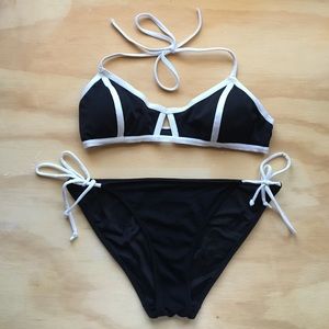 Victoria's Secret black and white bikini💞!