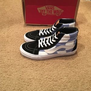 vans sk8 hi reissue ca glitch checkerboard black vans sk8 hi reissue ca glitch checkerboard black