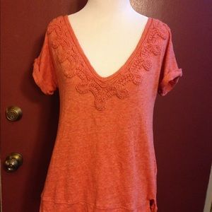 Meadow rue Anthropologie v neck top