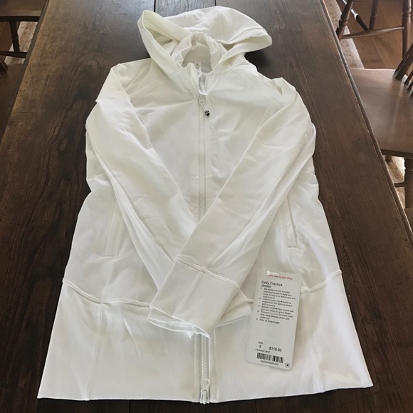 NWT Lululemon Daily Practice Jacket, White, 6