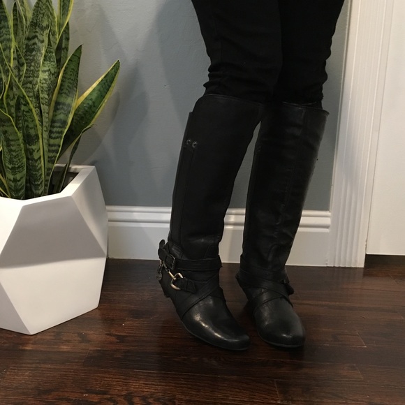 Black leather boots very soft leather size 37