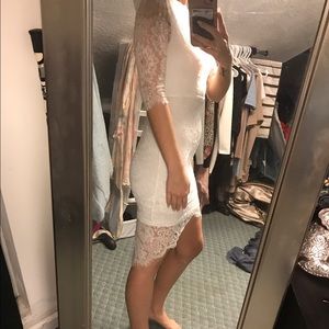 White lace dress