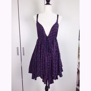 Free People Dresses - Purple patterned Asymmetrical Free People Dress Free People Dresses - Purple patterned Asymmetrical Free People Dress
