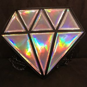 Holographic Diamond Crossbody