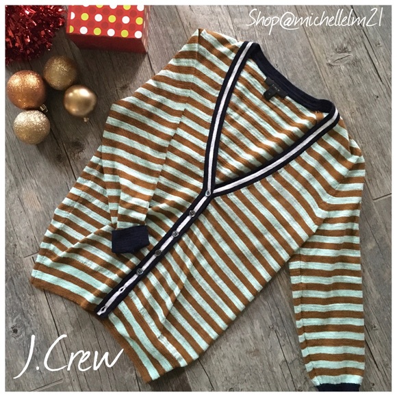 J. Crew Sweaters - J. Crew striped cardigan.