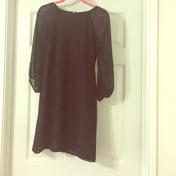 Black laced dress!