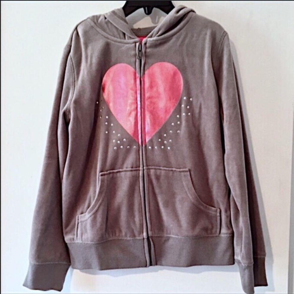 💕NWOT Heart Zip-Up💕