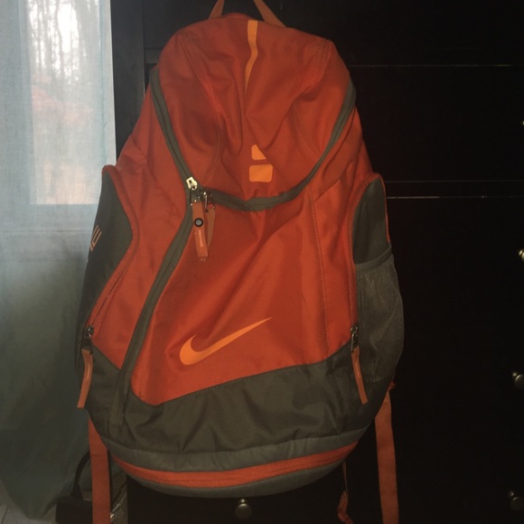 Orange Nike backpack
