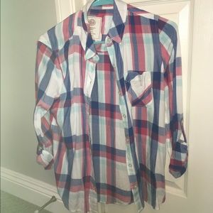 Plaid button up shirt from khols