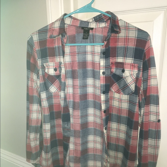 Button up plaid shirt