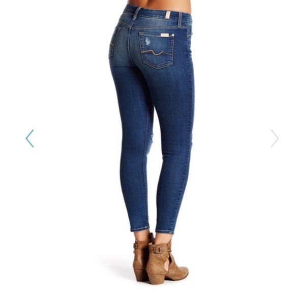 NWT 7 For All Mankind Gwenevere Skinny Ankle Jeans - Picture 2 of 8