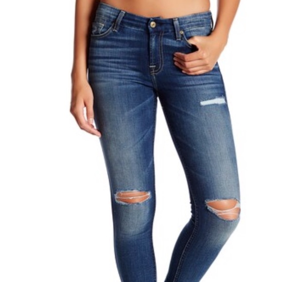 NWT 7 For All Mankind Gwenevere Skinny Ankle Jeans - Picture 4 of 8