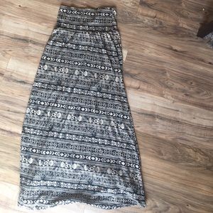 Aztec Print Maxi Skirt
