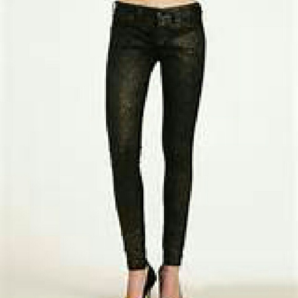 Free people animal foil skinny jeans