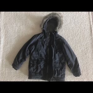 Boys Small 6/7 Old Navy Gray Coat