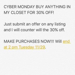 30% OFF MY CLOSET FOR 24 HOURS
