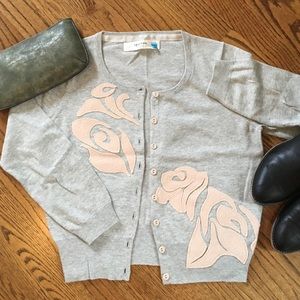 Anthropologie Three Quarter Sleeve Cardigan