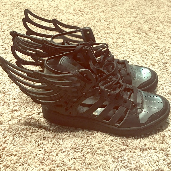 Jeremy Scott for Adidas PVC wing sneaker