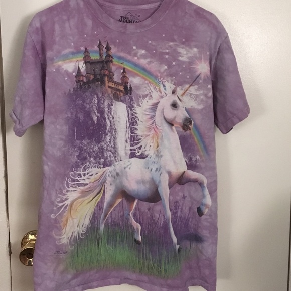 UNICORN TIE DYE SHIRT Dollskill Purple Castle